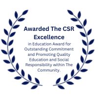 Awarded The CSR Excellence in Education Award for Outstanding Commitment and Promoting Quality Education and Social Responsibility within The Community