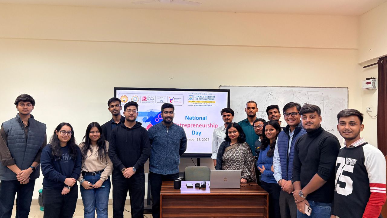 Celebration of National Entrepreneurs’ Day at Jaipuria Institute of Management, Ghaziabad