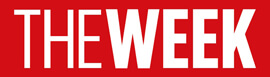THE-WEEK-LOGO - Jaipuria Institute of Management, Indirapuram Ghaziabad Logo of The Week magazine in white text on a red background.