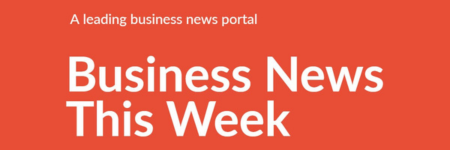 Banner reading 'Business News This Week' on an orange background with the subtitle 'A leading business news portal'