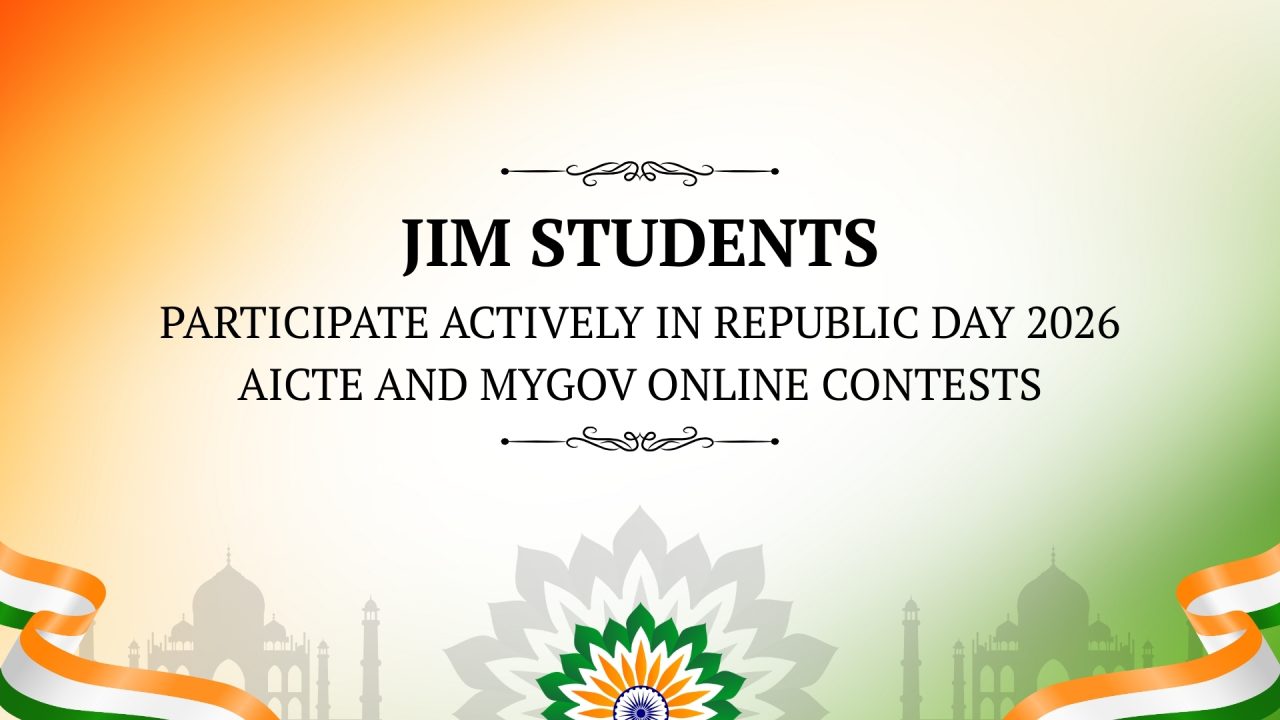 JIM Students Participate Actively in Republic Day 2026 AICTE and MyGov Online Contests